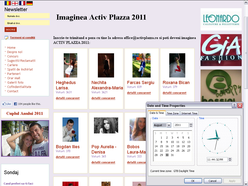 n imaginea de mai jos se vede cum arta clasamentul marti 30 08 2011 Ora 23:44 ...