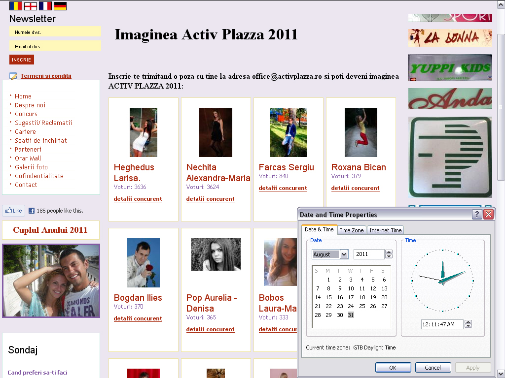 n imaginea de mai jos se vede cum arta clasamentul miercuri 31 08 2011 Ora 00:11 ...