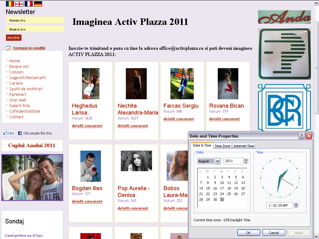 n imaginea de mai jos se vede cum arta clasamentul miercuri 31 08 2011 Ora 01:32 ...